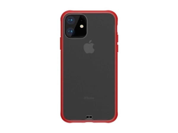 Devia Soft Elegant, Suojus, Apple, iPhone 11 Pro, 14,7 cm (5.8"), Punainen, Läpikuultava