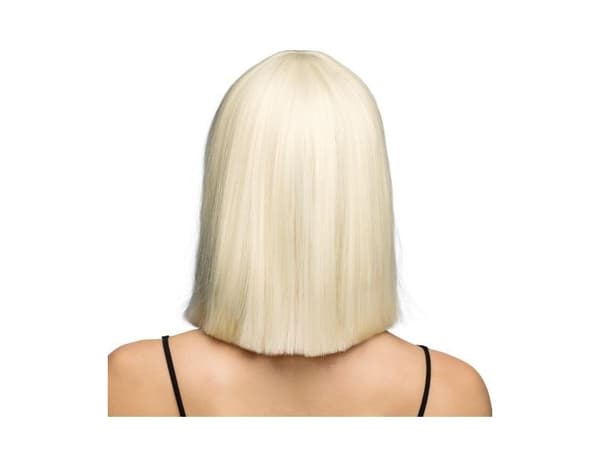 Blont lång pageperuk