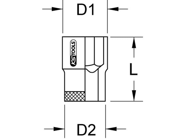 KS Tools 9631250 hylsnyckel