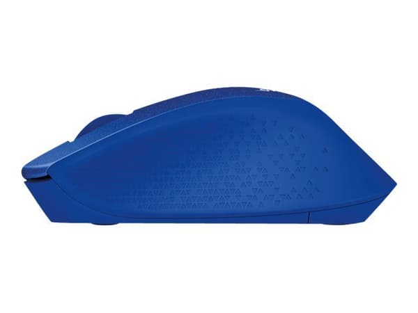 Logitech M330 SILENT PLUS - Mus - 3 knapper - trådløs - 2.4 GHz - USB trådløs mottaker - blå