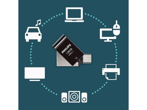 Philips FM12DC152B - USB flash-enhet - 128 GB