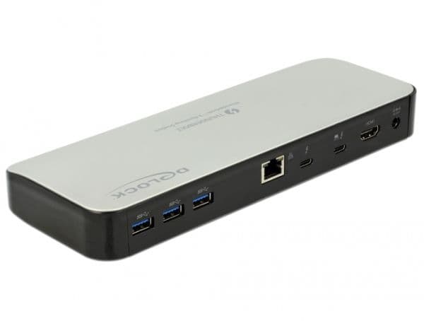 Delock Thunderbolt 3 Docking Station 5K - Dokkingstasjon - Thunderbolt 3 - HDMI - 1GbE