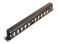 MicroConnect Cable Management - Kabelstyringspanel - svart - 1U - 19"