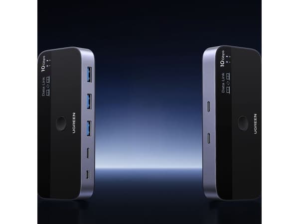Ugreen switch USB-C till USB-A 10Gb/s - grå