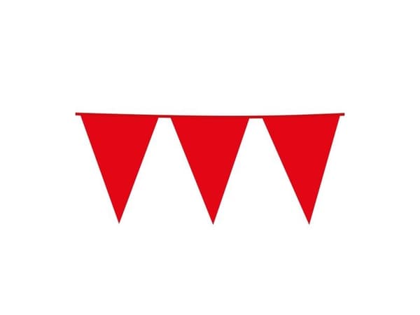 Rød vimpelguirlande, stor
