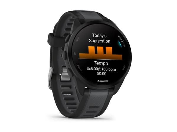 Garmin Forerunner 165 Music -älykello, musta/vaaleanharmaa