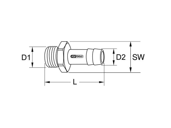 KS Tools trykkluftslange 515.3391 / 5153391 (1 stk)