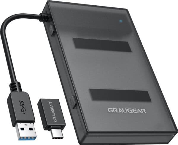 Dokkingstasjon Graugear GRAUGEAR USB-A/C 3.1 kabeladapter, 2,5" SATA SSD/HDD