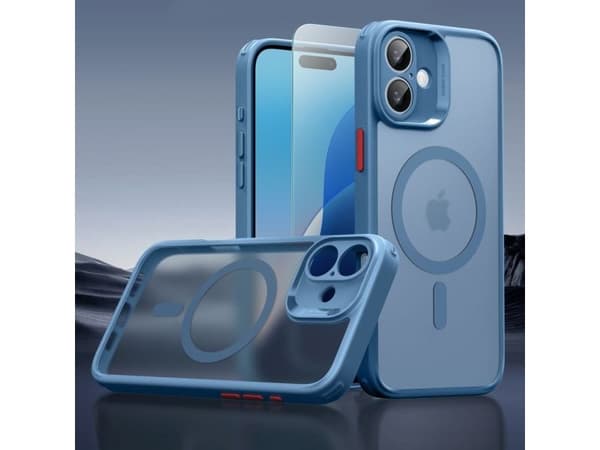 ESR Classic Pro Set Halolock MagSafe-deksel for iPhone 16 - blå