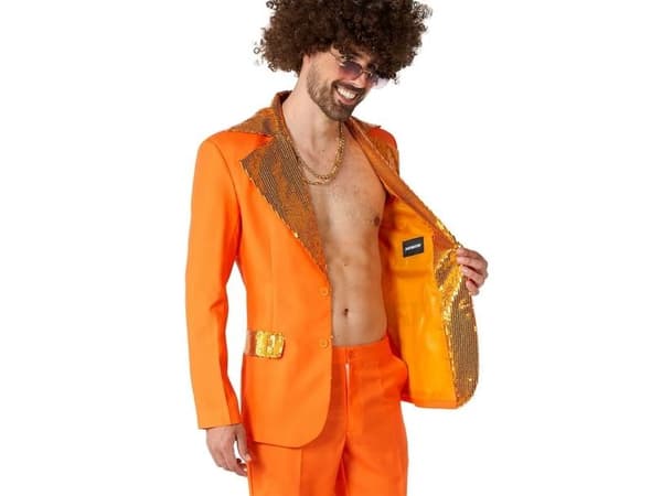 Orange disko-dräkt