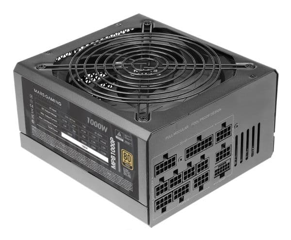 Strømforsyning Mars Gaming MPB1000P 1000 W
