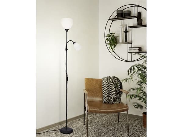 EGLO MONTANINI-E gulvlampe H1760 E27/E14 sort