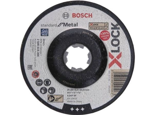 Bosch SKRUBSKIVE X-LOCK STD 125X6MM