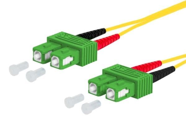 METZ CONNECT OpDAT patchkabel, SC-D APC/SC-D APC OS2, 5 m