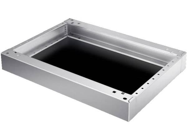 Rittal base komplett 100mm for ståbord i rustfritt stål