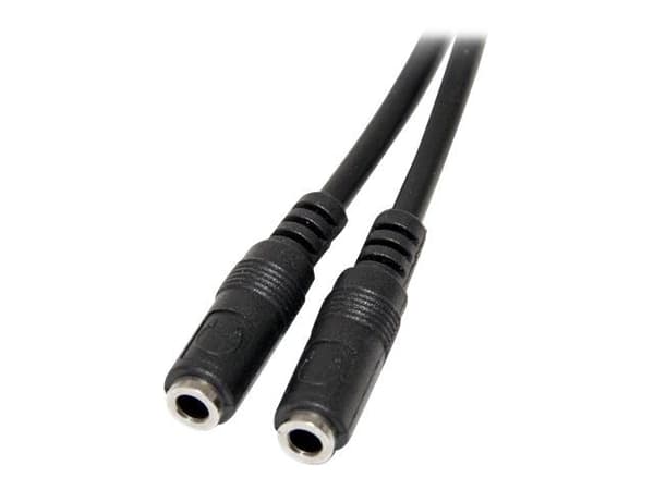 StarTech.com MUY1MFFS, 3.5mm, Uros, 2x3.5mm, Naaras, 0,2 m, musta