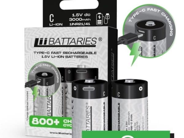 LIIBATTARIES LI-ON TYYPPI C AKUT 2kpl