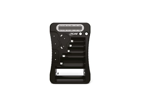 InLine 01285, 9v, AA, AAA, C, CR123A, D, Sort