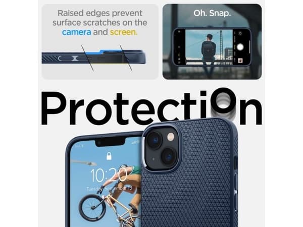 Spigen ACS04892, Mobilskal, Apple, iPhone 14 Plus, 17 cm (6.7"), Blå