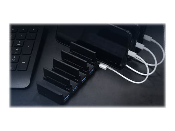 SilverStone SST-UC03B-PRO - Hub - 7 x USB 3.1 Gen 1 - stasjonær