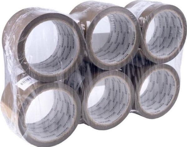 Brun packtejp 72 mm x 60y (6 st)