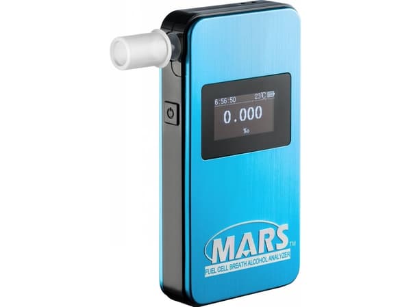 Elektrokjemisk promillemåler MARS BT blå