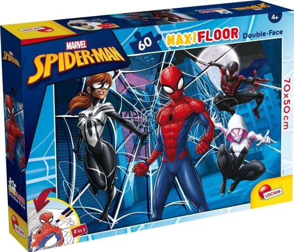 Spiderman gulvpuslespill 60 brikker