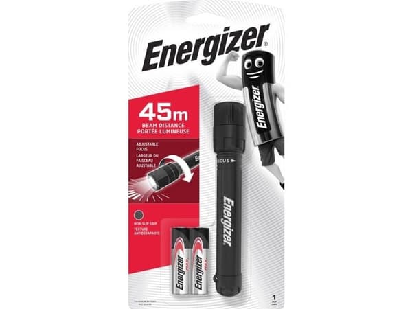 Ficklampa energizer x-focus led, 2 aa-batterier