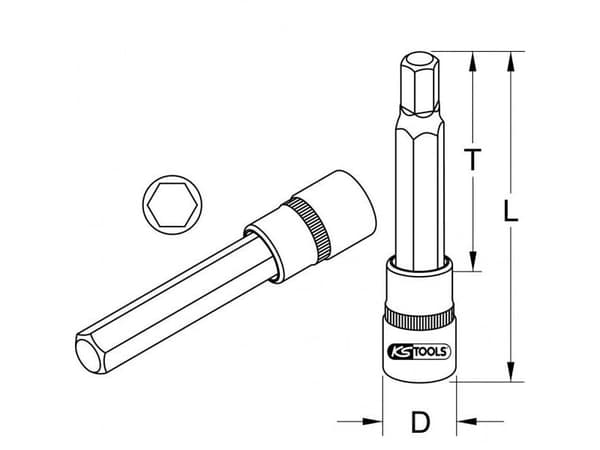 KS Tools 9183916 hylsnyckel 6 mm