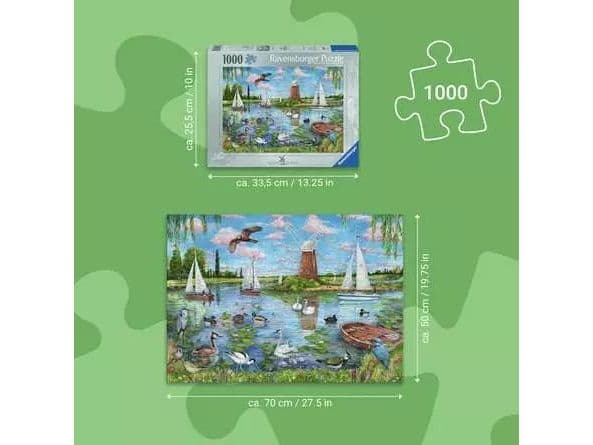 Ravensburger 12001716, 1000 styck, Liggande, 14 År