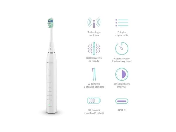 TrueLife SonicBrush Clean30 eltandborste - vit