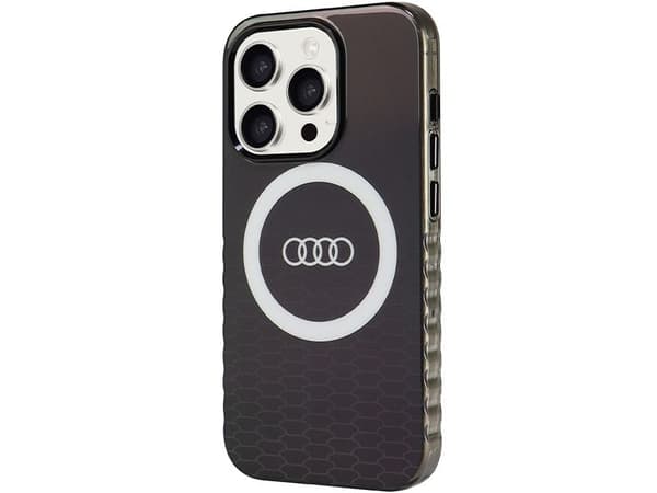Audi IML Big Logo MagSafe-deksel til iPhone 15 Pro - svart