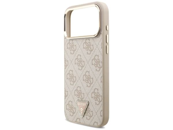 Guess 4G Triangle Logo MagSafe Case for iPhone 17 Pro Max / 18 Pro Max - Rose Gold