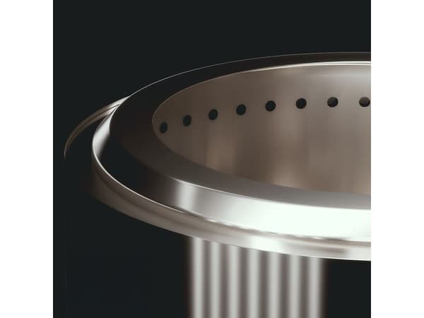 herQs Smokeless FirePit - Cozy - Silver