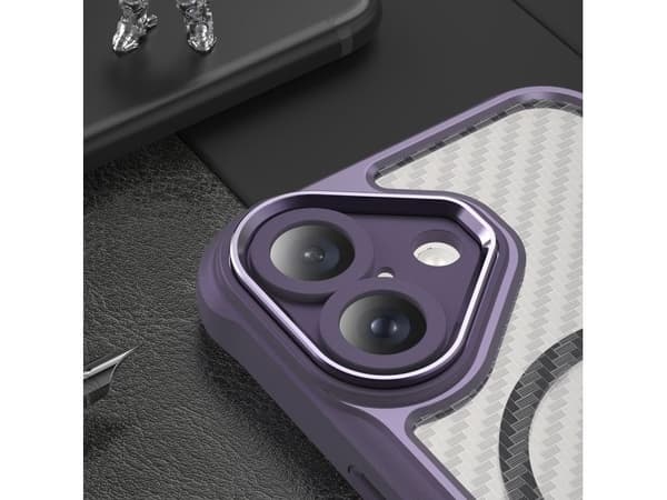 Leading Series MagSafe silikonskal till iPhone 16 Plus - lila