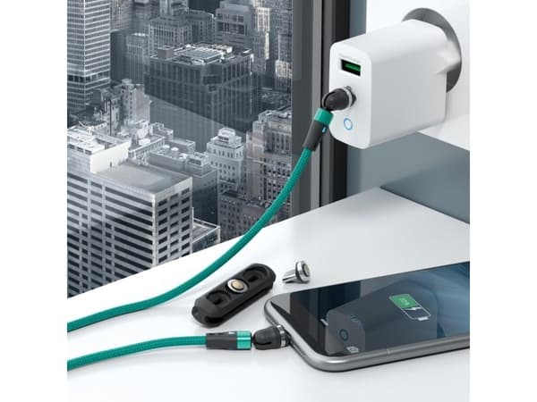 RealPower MagneticCharge2, 1 m, Grønn