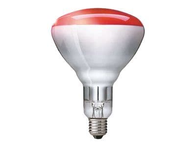 Varmelampe BR125 IR 150W E27 Rød