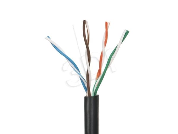 ALANTEC - Bulkkabel - 100 m - UTP - CAT 5e - striktet - sort