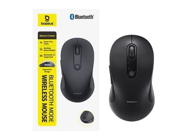 Mus Baseus F02 svart