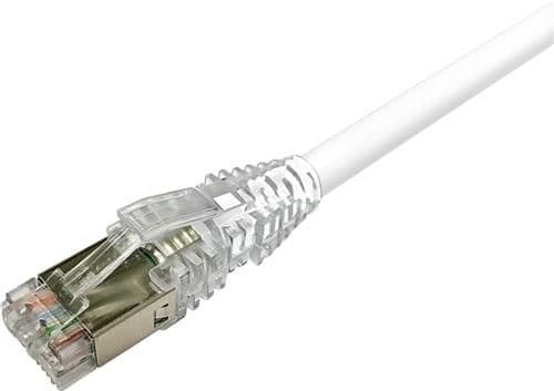 NETCONNECT patchkabel cat 6A S/FTP PiMF, längd 7,0 m - vit LSZH-kabelmantel