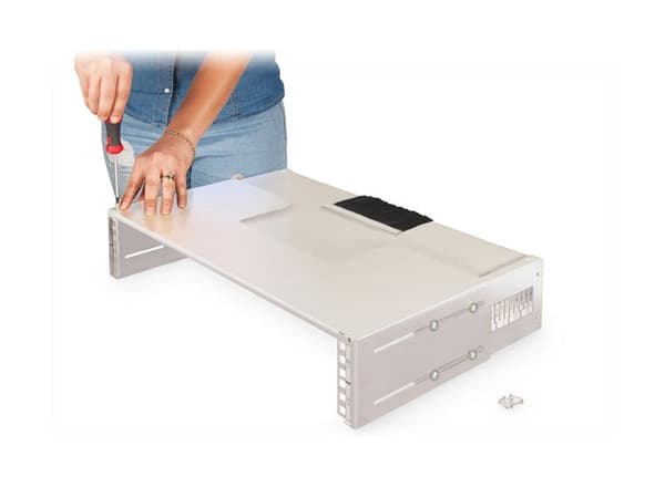 DIGITUS Professional DN-19-PB-TB - Hållare för manöverbord för programändring - väggmontering - grå, RAL 7035 - 19"