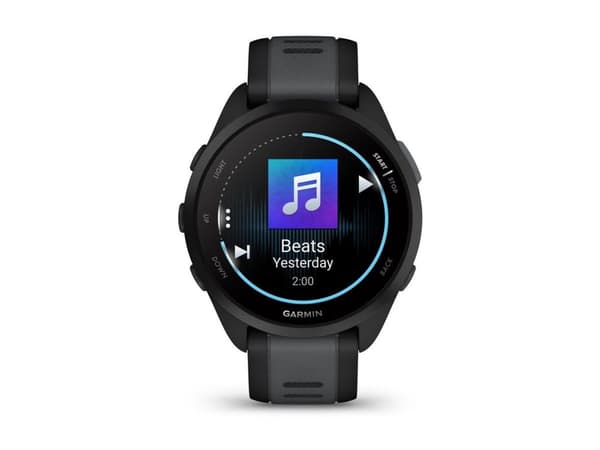 Garmin Forerunner 165 Music -älykello, musta/vaaleanharmaa