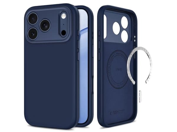 Tech-Protect Uniq MagSafe CC case for iPhone 18 Pro / 17 Pro - navy blue