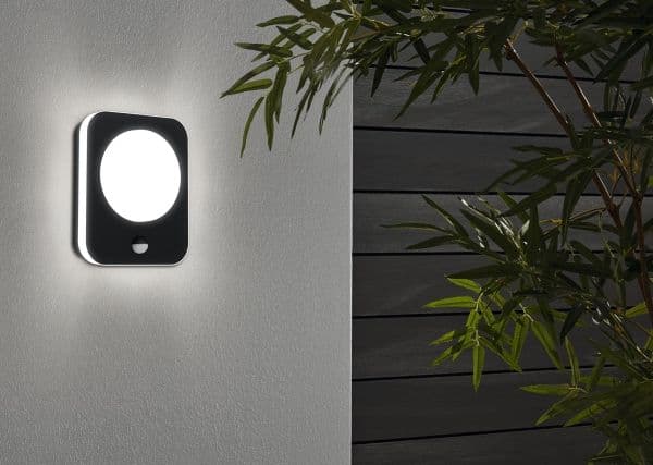 EGLO MADRIZ UDE VÆG SENSOR 2X3,6W 740LM IP44 SORT
