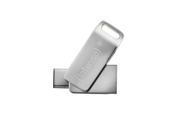 Intenso cMobile Line - USB flash-enhet - 64 GB - USB 3.0/USB typ C - silver