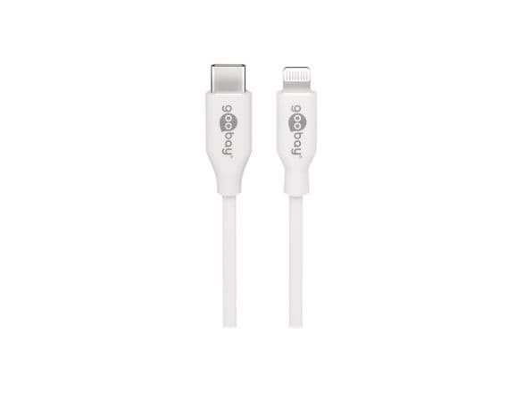 goobay - Lightning-kabel - USB-C hann til Lightning hann - 1 m - hvit