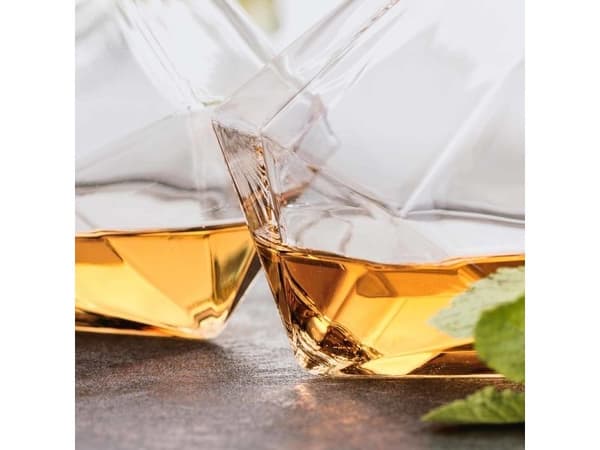 Herma Mad Monkey - Whiskeygläser "Diamond" (2er Set) läpinäkyvästi