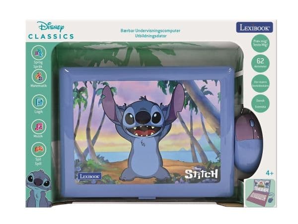 STITCH Educational Laptop – 62 activities, DK/SE