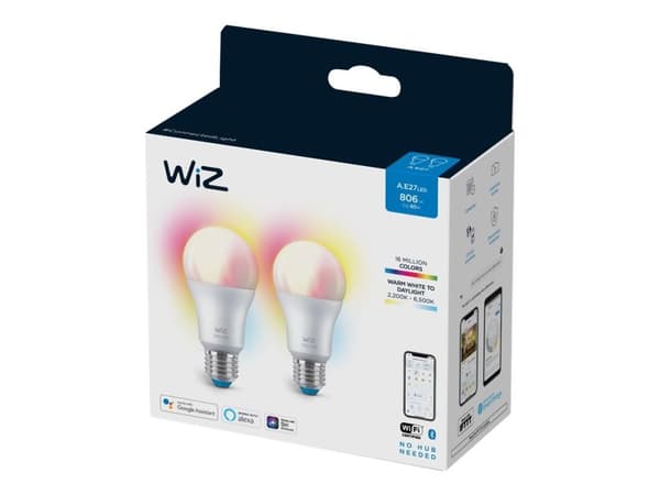 Wi-Fi BLE 60W A60 E27 822-65 RGB 2PF/6