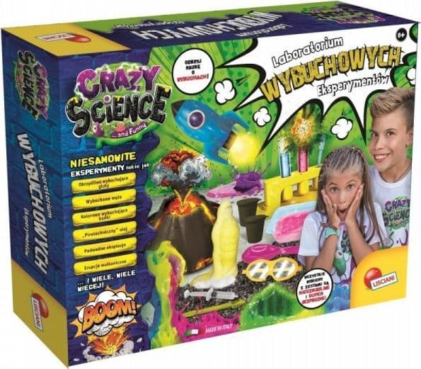Lisciani Scientific Kit Crazy Science Laboratory of Explosive Experiments